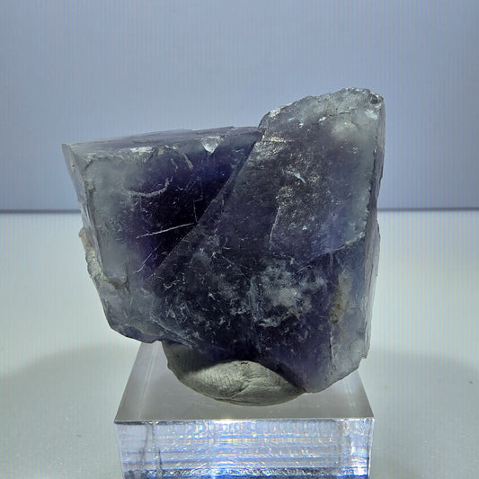 Seltene Phantom Fluorit Würfel Stufe blau lila Okorusu, Namibia 42*35*24mm