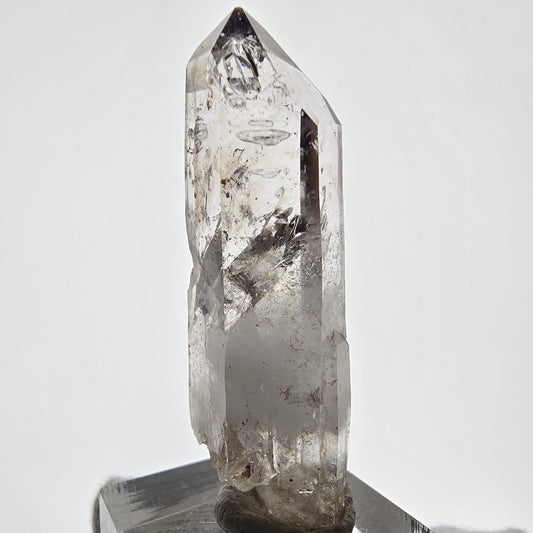 Enhydro Skeleton Smoky Quartz DT Scepter, Large Bubble Valentine Pocket, Namibia 53*18*17mm 