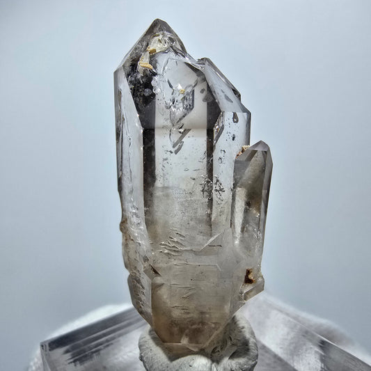 Klare Phantom Rauchquarz DT Zepter Spitze Goboboseb, Namibia 39*16*13mm