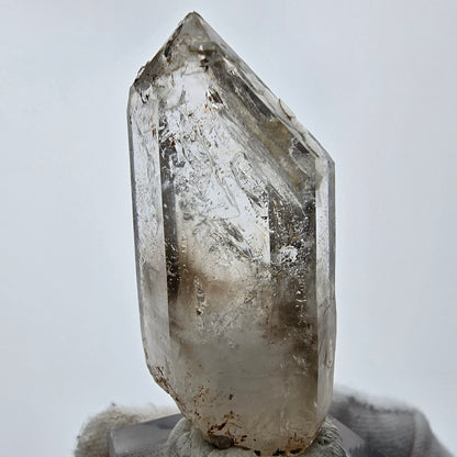 Enhydro Phantom Smoky Quartz Point 3x Bubble Goboboseb, Namibie 50*21*19mm 