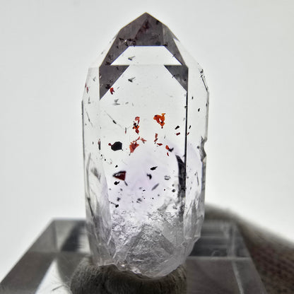 Mine d'améthyste Harlequin Phantom Point Streep, Goboboseb, Namibie, 27 x 13 x 7 mm 