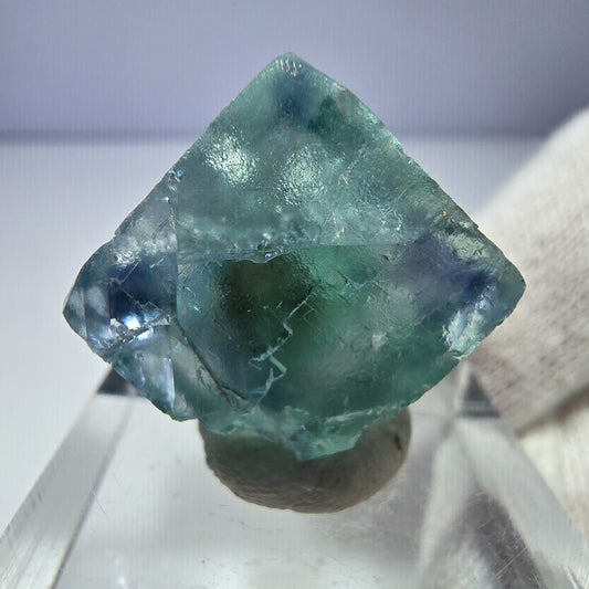 Seltener Phantom Fluorit Würfel, grün Okorusu, Namibia 21*16*14mm