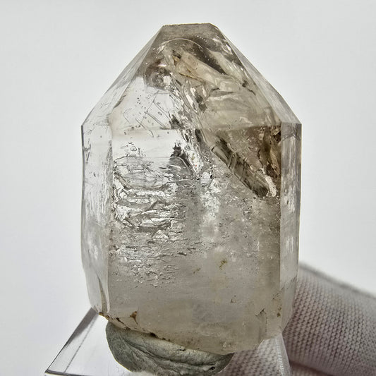 Enhydro Phantom Smoky Quartz Point 2x Bubble Goboboseb Namibie 42*31*19mm Collection 