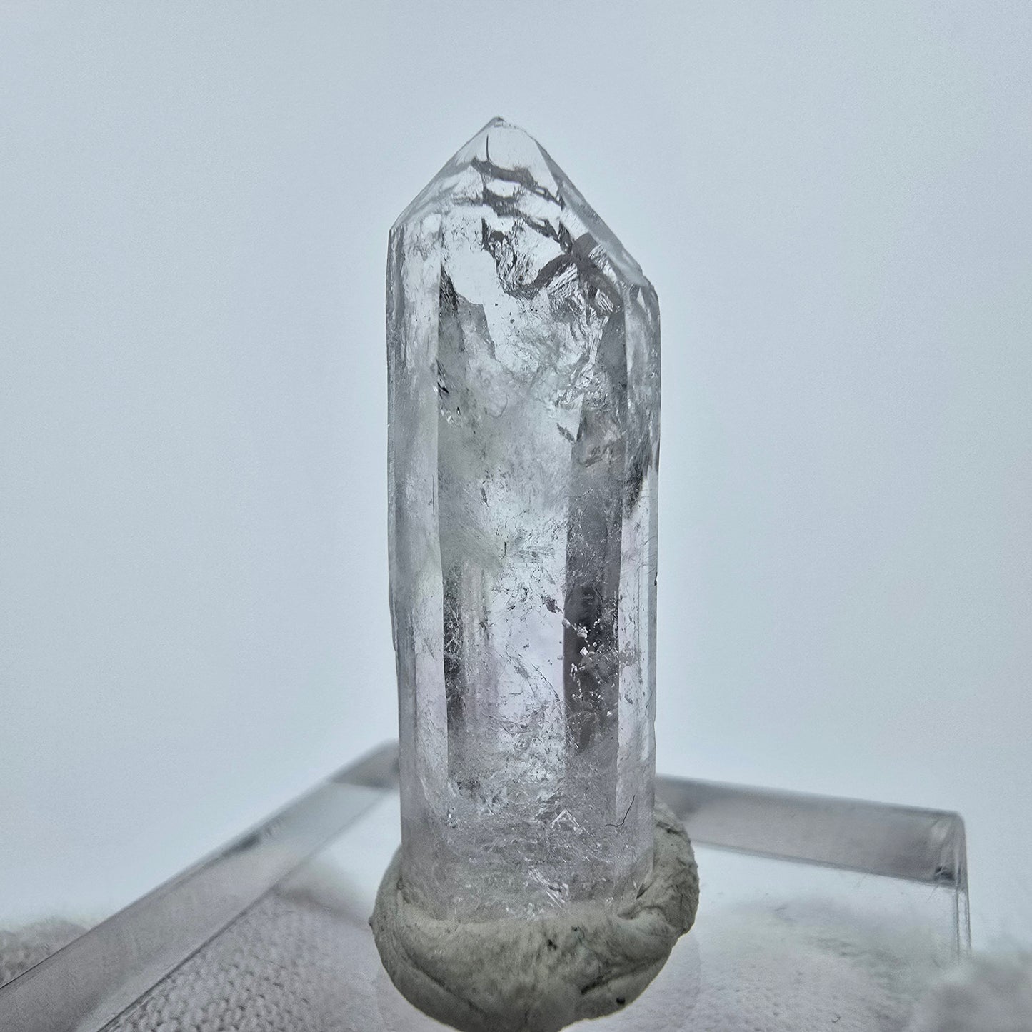 Clear Rock Crystal Quartz with Analcim Streep Mine Goboboseb Namibia 26*8*7mm 