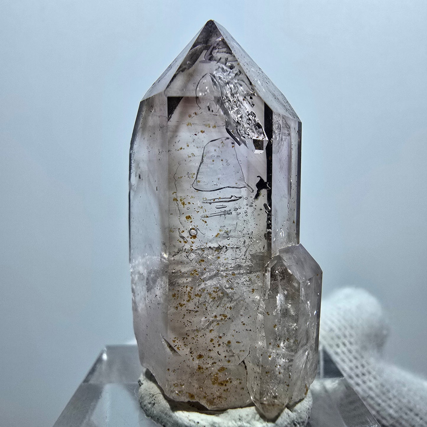 Clear Phantom Smoky Quartz Scepter Point Goboboseb, Namibia 36*12*12mm 