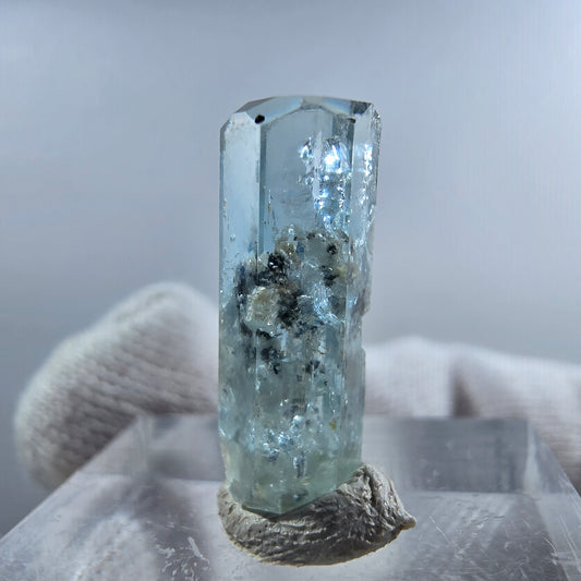 Aigue-marine Setlene, tourmaline Schörl stade Erongo, Namibie 19*7*7mm 