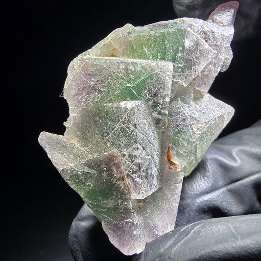 Phantom Fluorite Cube Tier Vert Violet Okorusu, Namibie 46*29*12mm Collection