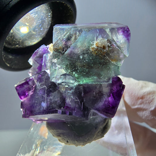 Rare Fluorite Cube Specimen, green purple Okorusu, Namibia 35*27*20mm 