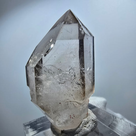 Enhydro Phantom Smoky Quartz Scepter, 1x Bubble Goboboseb, Namibia 40*22*16mm 