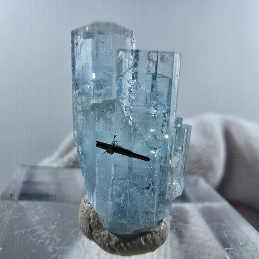 Aigue-marine Setlene, tourmaline Schörl stade Erongo, Namibie 19*11*8mm 