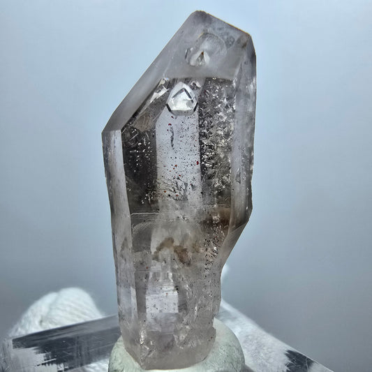 Enhydro Phantom Smoky Quartz Scepter, 1x Bubble Goboboseb, Namibia 35*15*13mm 
