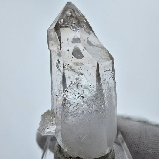 Enhydro Phantom Smoky Quartz Sceptre Tip 1x Bubble Goboboseb, Namibie 45*23*16mm 