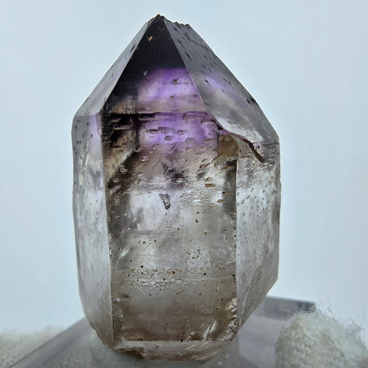 Sceptre d'améthyste fantôme Enhydro 1x Bubble Goboboseb, Namibie 34*22*20mm Collection 