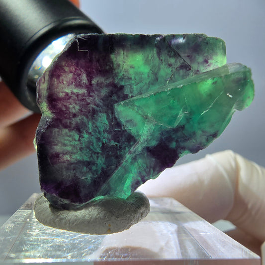 Rare Fluorite Cube Specimen, green purple Okorusu, Namibia 29*28*19mm 