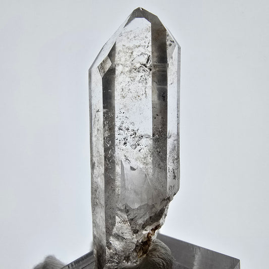 Sceptre DT en quartz fumé squelette Enhydro, 1x pochette Saint-Valentin à bulles, Namibie 54 x 18 x 15 mm 