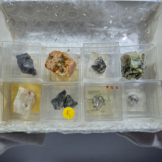 TOP Micromount Mineralien Sammlung Deutschland - 8 Stück Deutschland #8071