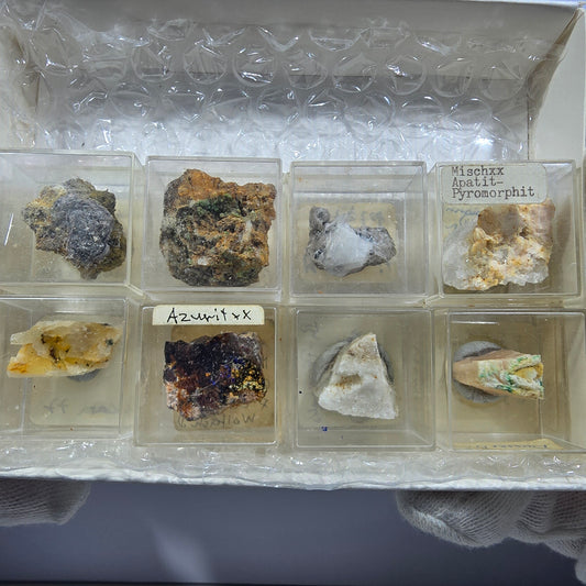 TOP Micromount Mineralien Sammlung Deutschland - 8 Stück Deutschland #8078