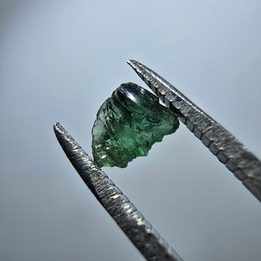 Cristal de tourmaline verdélite rare, vert Minas Gerais, Brésil #7982