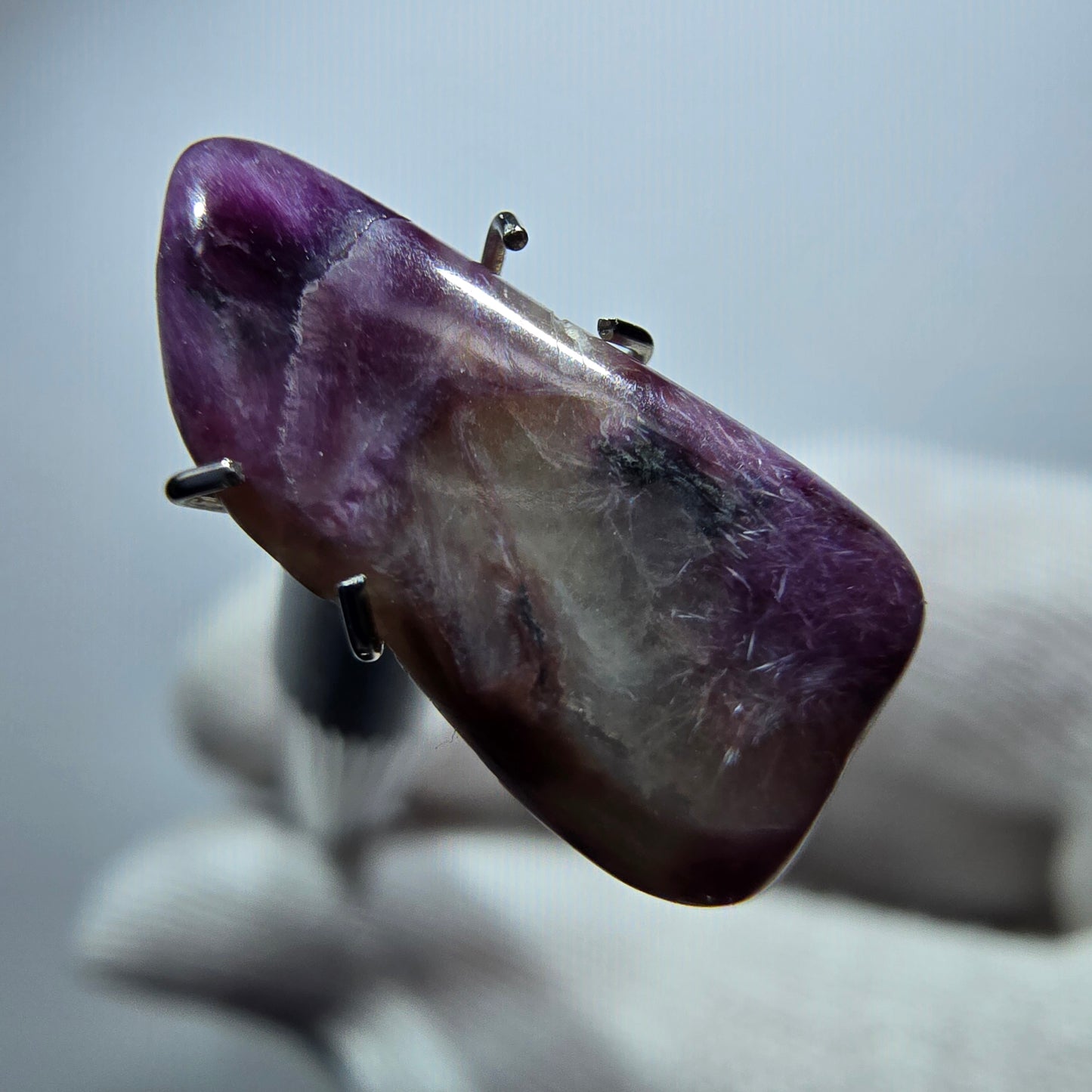 Rare Charoite crystal purple, polished Russia 17*8*3mm 