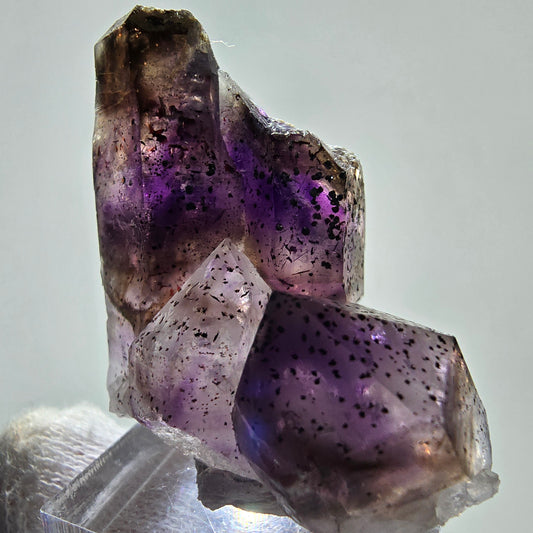 Rare spécimen de sceptre d'améthyste fantôme, Brandberg, Namibie, 39 x 39 x 20 mm 