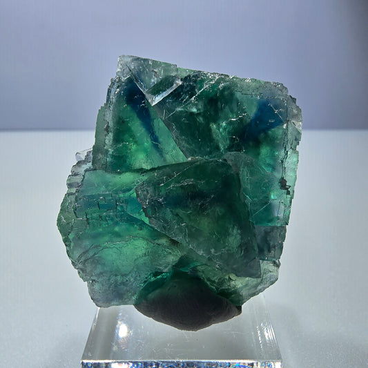 Phantom Fluorit Würfel Stufe parkettiert grün türkis Okorusu, Namibia 47*42*21mm