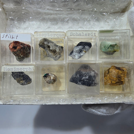 TOP Micromount Mineralien Sammlung Deutschland - 8 Stück Deutschland #8063