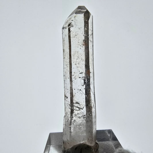 Enhydro Lemurian Smoky Quartz Scepter, 1x Bubble Valentine Pocket, Namibia 52*12*9mm 