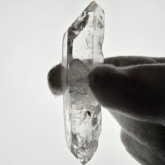 Sceptre de poche Saint-Valentin en quartz fumé fantôme squelette, Namibie 86 x 25 x 19 mm 