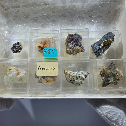 TOP Micromount Mineralien Sammlung Deutschland - 8 Stück Deutschland #8091