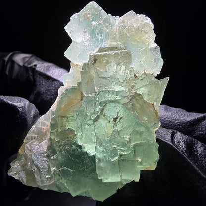 Clear stepped Phantom Fluorite cubes green Omehane, Namibia 58*33*29mm