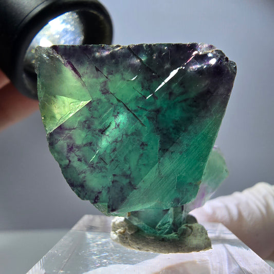 Rare Fluorite Cube Specimen, green purple Okorusu, Namibia 37*28*19mm 