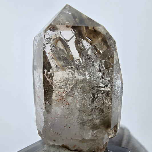 Enhydro Phantom Smoky Quartz Sceptre Tip 1x Bubble Goboboseb, Namibie 42*25*21mm 