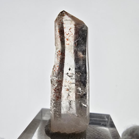 Sceptre Fantôme Harlequin Quartz Fumé Valentine Pocket Goboboseb Namibie 36*12*9mm 