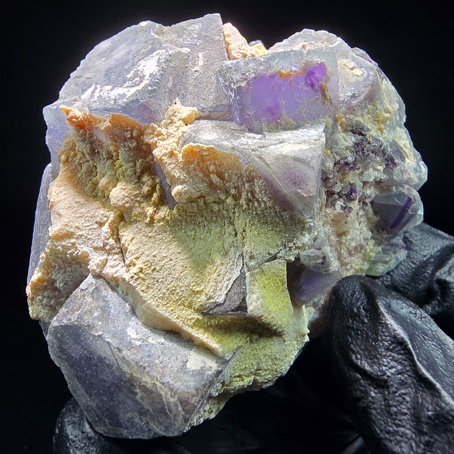 Phantom Fluorite Cube Specimen purple green Omehane, Namibia 67*56*27mm Collection