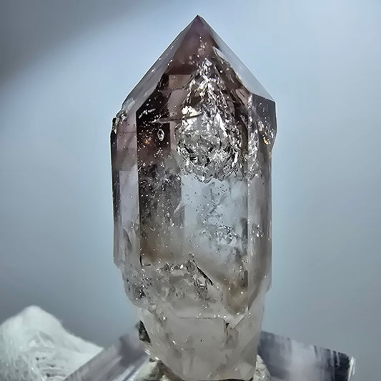 Sceptre d'améthyste fantôme Enhydro, 1x Bubble Goboboseb, Namibie 40 x 18 x 13 mm 