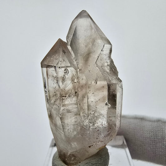 Enhydro Phantom Sceptre à Quartz Fumé Niveau 1x Bubble Goboboseb, Namibie 47*23*17mm 