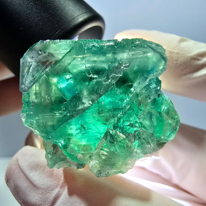 Phantom Fluorit Würfel Stufe, grün parkettiert Okorusu, Namibia 27*24*22mm