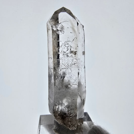 Enhydro Skeleton Smoky Quartz DT Scepter, 1x Bubble Valentine Pocket, Namibia 60*20*15mm 