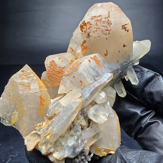 Spécimen rare de quartz en treillis (quartz en treillis) collection Erongo namibie 88*54*53mm