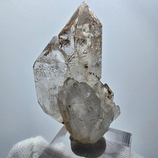 Klare Phantom Rauchquarz Zepter Stufe Goboboseb, Namibia 50*28*17mm