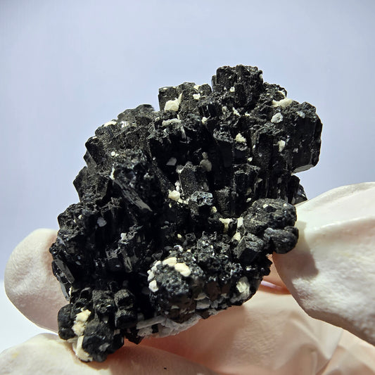 Tourmaline Schorl rare, spécimen d'orthose, Erongo, Namibie, 35 x 21 x 26 mm 