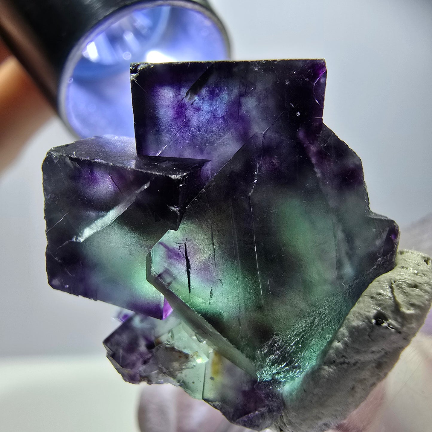 Rare Fluorite Cube Specimen, green purple Okorusu, Namibia 24*21*19mm 