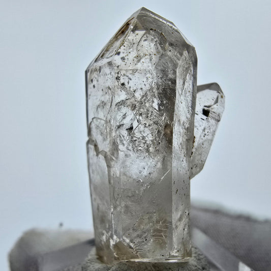 Embouts de sceptre à quartz fumé Enhydro Phantom 1x Bubble Goboboseb, Namibie 38*16*19mm 
