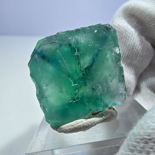 Klarer Phantom Fluorit Würfel parkettiert grün türkis Okorusu Namibia 33*22*22mm