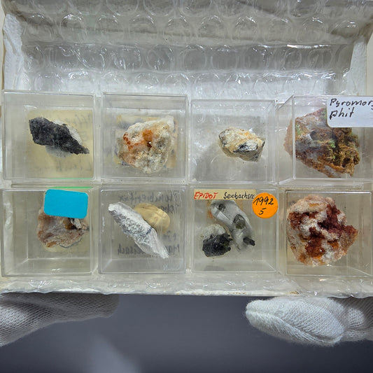 TOP Micromount Mineralien Sammlung Deutschland - 8 Stück Deutschland #8072