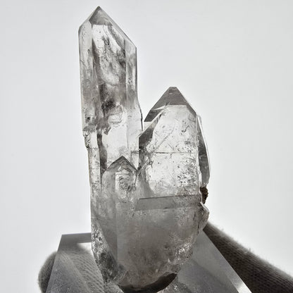 Sceptre fantôme squelette en quartz fumé, poche Saint-Valentin, Namibie, 70 x 34 x 18 mm 