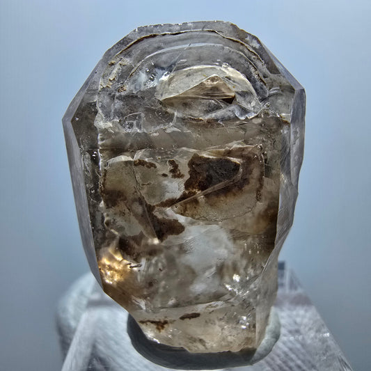 Enhydro Phantom Smoky Quartz Scepter, 1x Bubble Goboboseb, Namibia 31*23*16mm 
