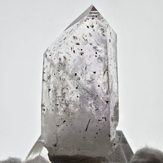 Améthyste fantôme Harlequin Enhydro, préhnite, 2x Bubble Streep Mine, Namibie 42 x 23 x 17 mm 