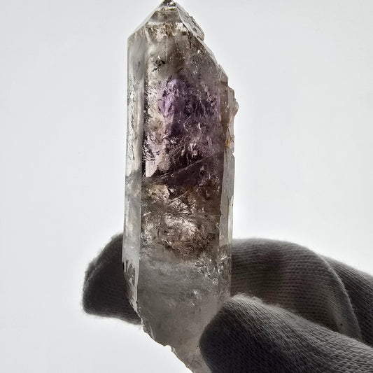 Améthyste fantôme Enhydro, 1x Bubble Streep Mine, Namibie 76*23*16mm 