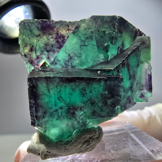 Rare Fluorite Cube Specimen, green purple Okorusu, Namibia 40*31*17mm 